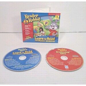 Reader Rabbit Learn to Read with Phonics Preschool Kindergarten Windows CD-ROM